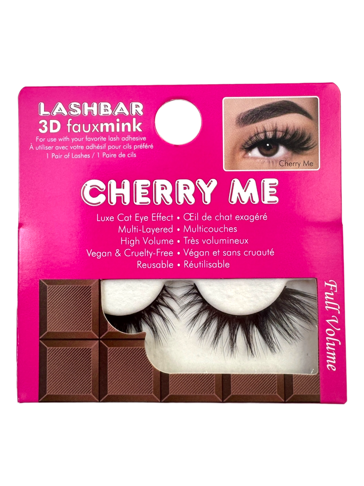Cherry Me 3D Fauxmink Lashbar Single-Pack False Eyelashes *Bio Packaging