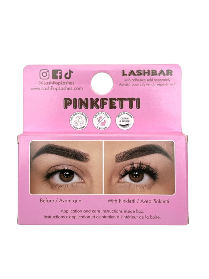 Pinkfetti 3D Fauxmink Lashbar False Eyelashes  *Bio Packaging