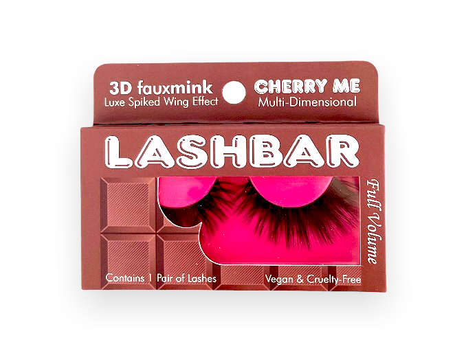Single-Pack Cherry Me 3D Fauxmink Lashbar False Eyelashes